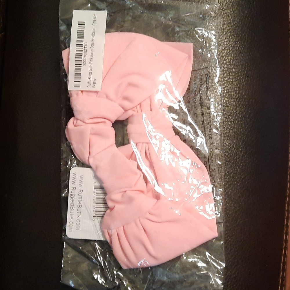 Ruffle Butts Pink Swim Bow Headband
